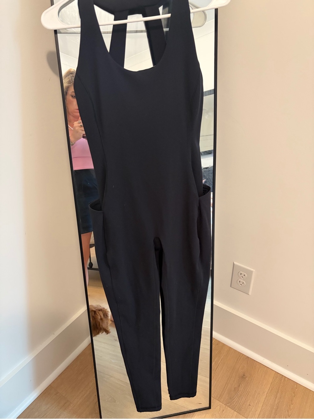Sleek Black Sleeveless Pocket Jumpsuit